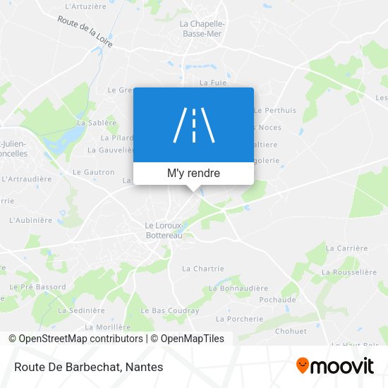 Route De Barbechat plan