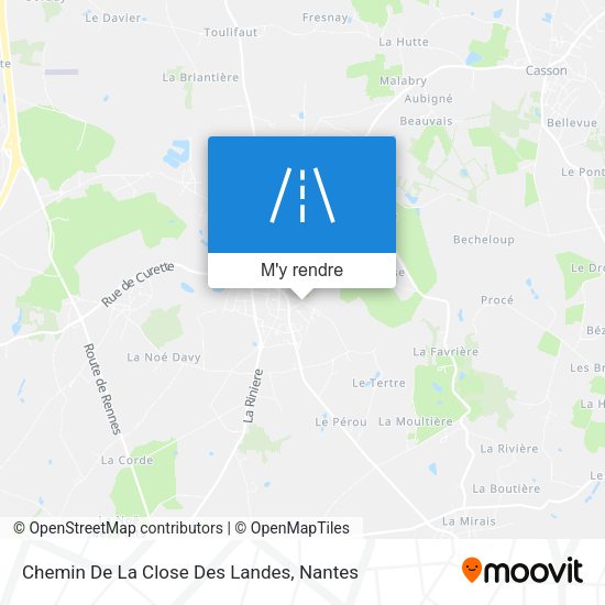 Chemin De La Close Des Landes plan