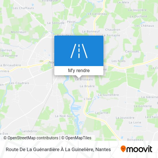 Route De La Guénardière À La Guinelière plan