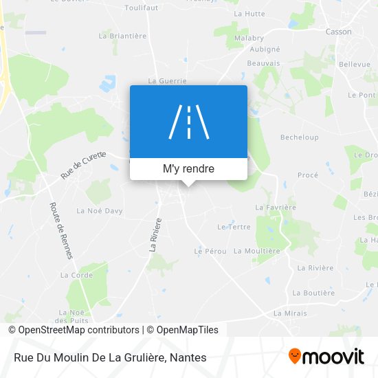 Rue Du Moulin De La Grulière plan