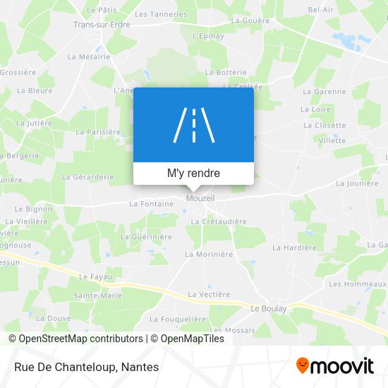 Rue De Chanteloup plan