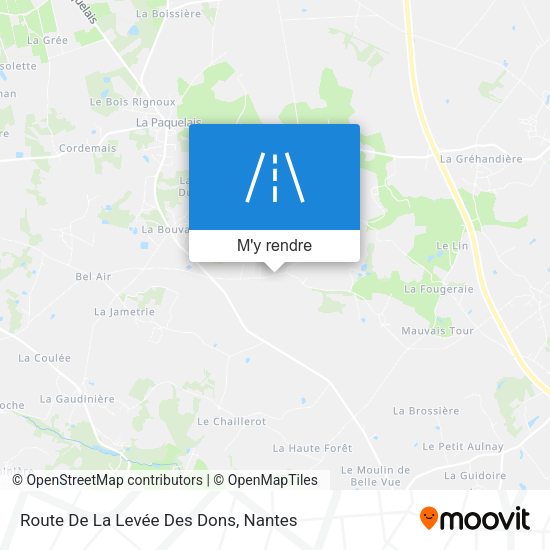 Route De La Levée Des Dons plan