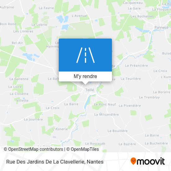 Rue Des Jardins De La Clavellerie plan