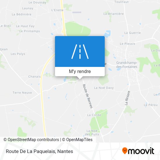 Route De La Paquelais plan