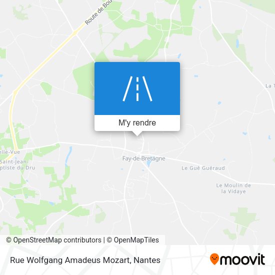 Rue Wolfgang Amadeus Mozart plan