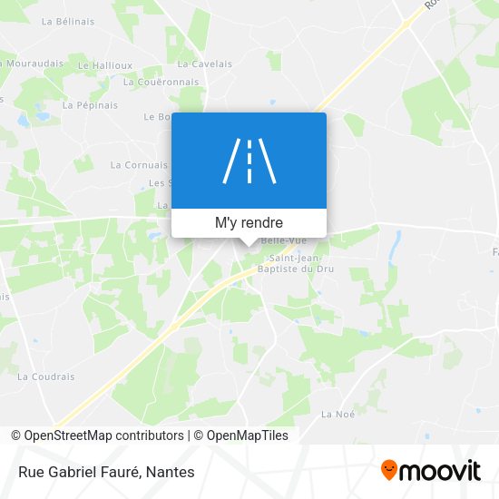 Rue Gabriel Fauré plan