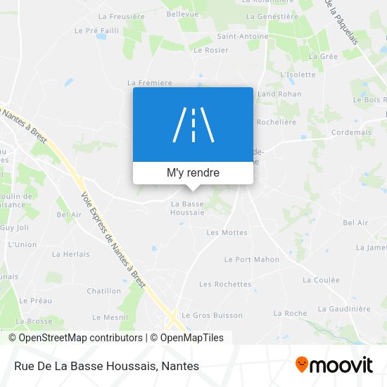 Rue De La Basse Houssais plan