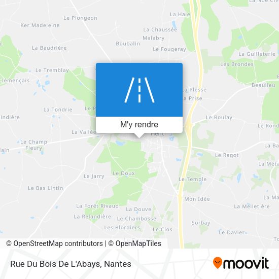 Rue Du Bois De L'Abays plan