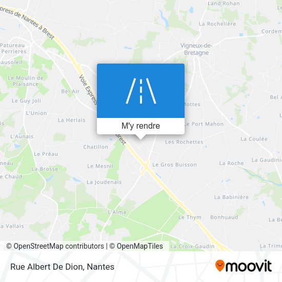 Rue Albert De Dion plan