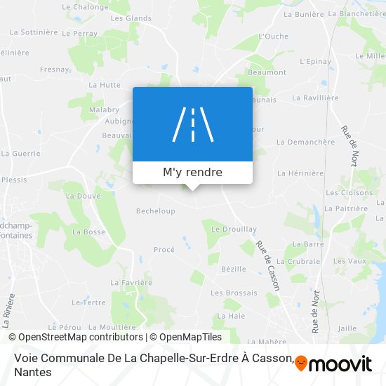 Voie Communale De La Chapelle-Sur-Erdre À Casson plan