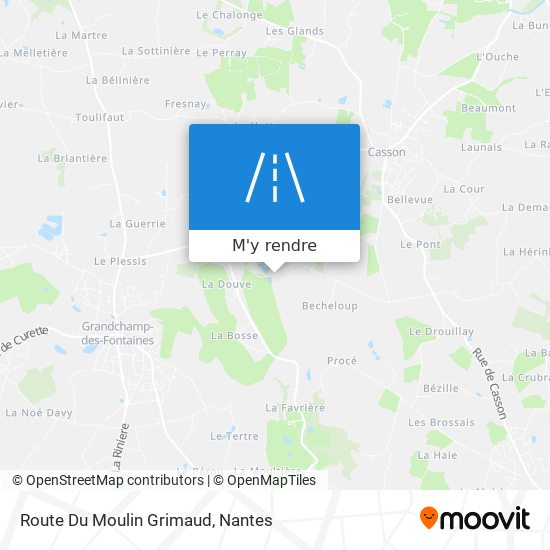 Route Du Moulin Grimaud plan