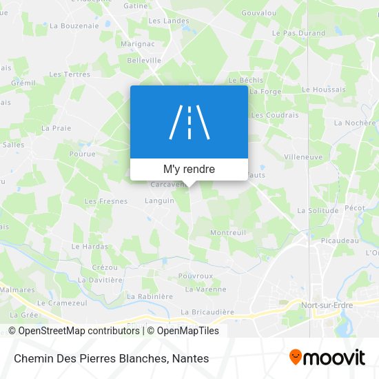 Chemin Des Pierres Blanches plan