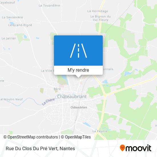 Rue Du Clos Du Pré Vert plan