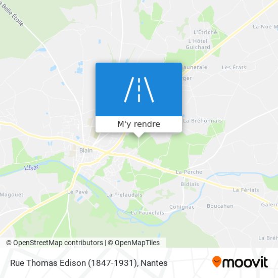 Rue Thomas Edison (1847-1931) plan