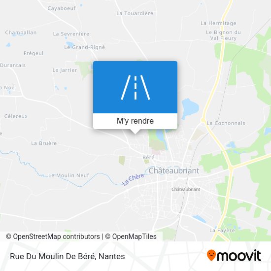 Rue Du Moulin De Béré plan