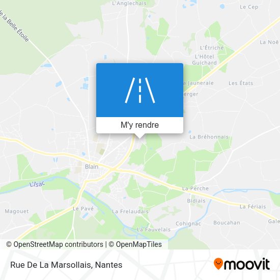 Rue De La Marsollais plan