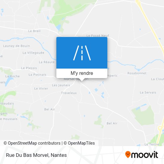 Rue Du Bas Morvel plan