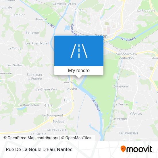 Rue De La Goule D'Eau plan