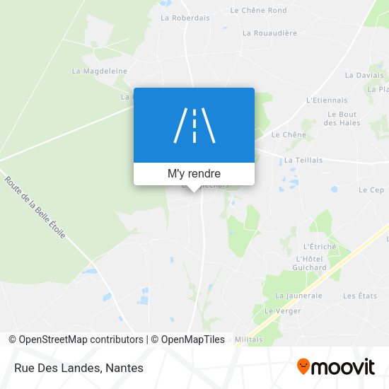 Rue Des Landes plan