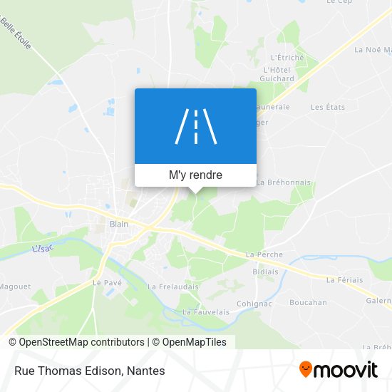 Rue Thomas Edison plan