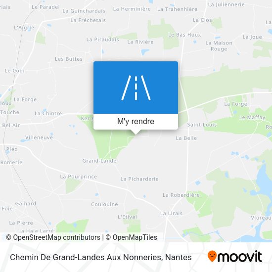Chemin De Grand-Landes Aux Nonneries plan