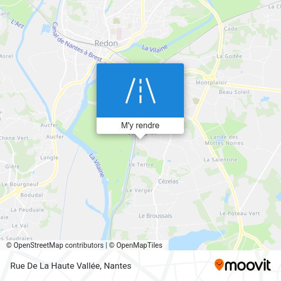 Rue De La Haute Vallée plan