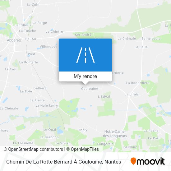 Chemin De La Rotte Bernard À Coulouine plan