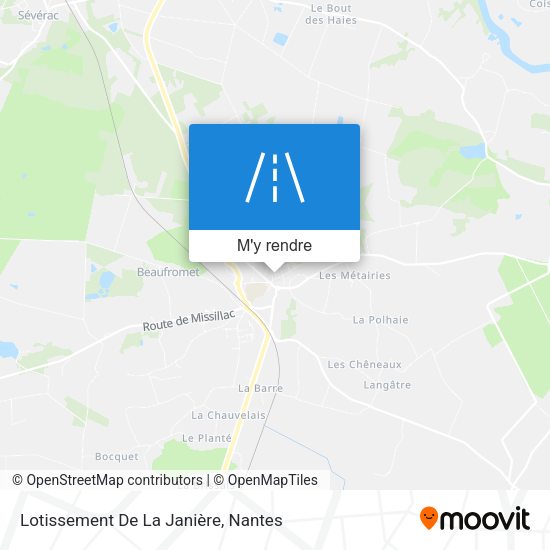 Lotissement De La Janière plan