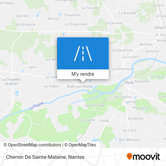 Chemin De Sainte-Melaine plan