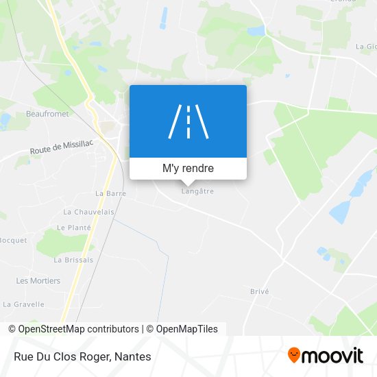 Rue Du Clos Roger plan