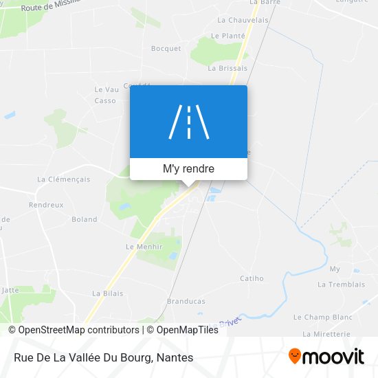 Rue De La Vallée Du Bourg plan