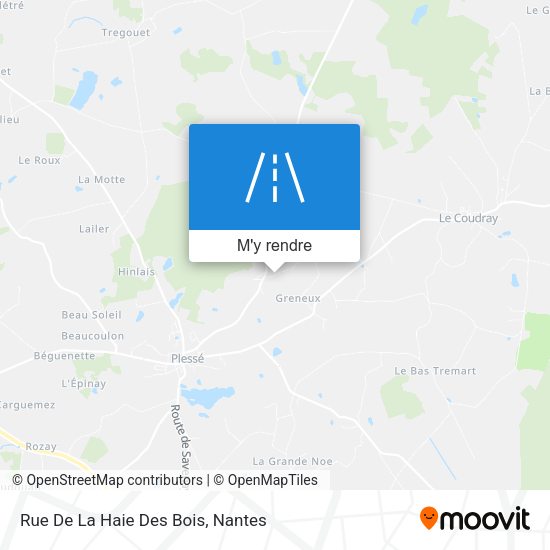 Rue De La Haie Des Bois plan