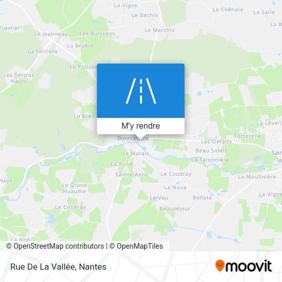 Rue De La Vallée plan