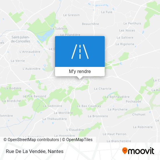 Rue De La Vendée plan