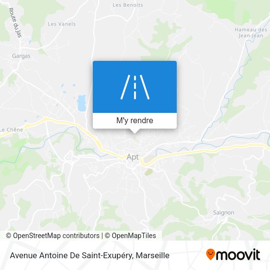 Avenue Antoine De Saint-Exupéry plan