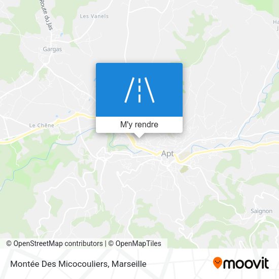Montée Des Micocouliers plan