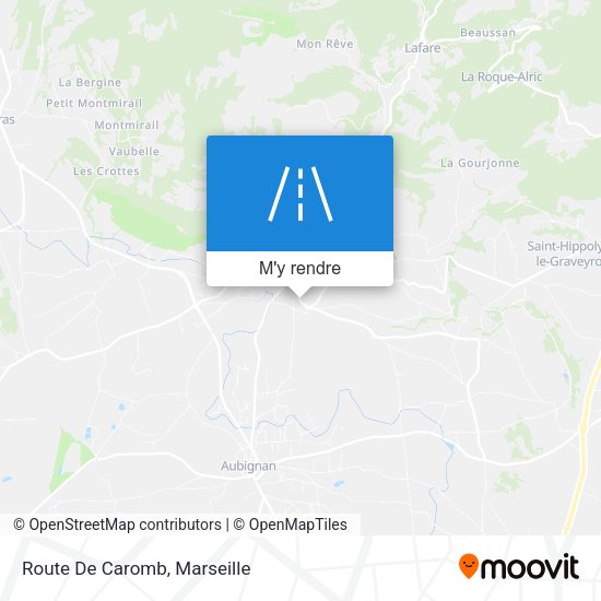 Route De Caromb plan