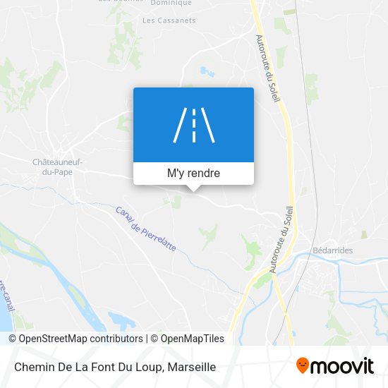 Chemin De La Font Du Loup plan