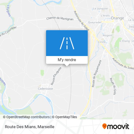 Route Des Mians plan
