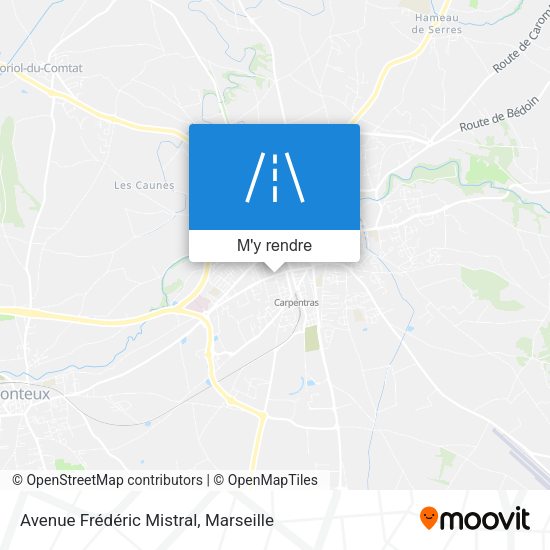 Avenue Frédéric Mistral plan