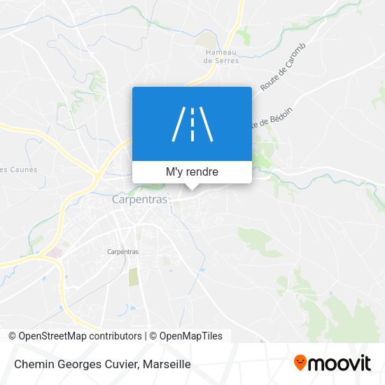 Chemin Georges Cuvier plan