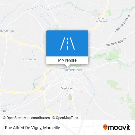 Rue Alfred De Vigny plan