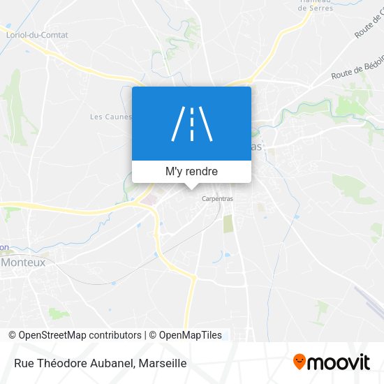 Rue Théodore Aubanel plan
