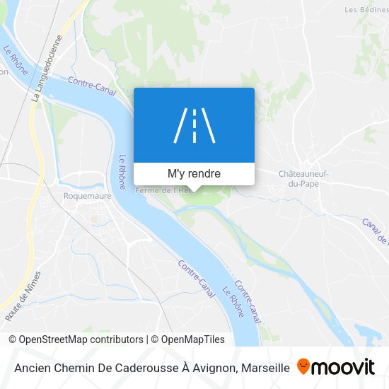 Ancien Chemin De Caderousse À Avignon plan