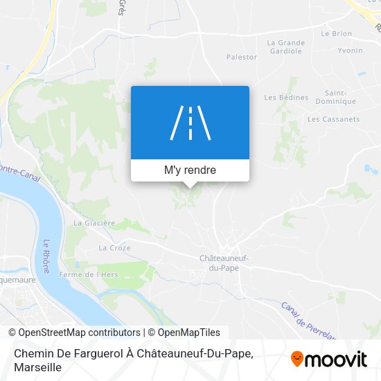 Chemin De Farguerol À Châteauneuf-Du-Pape plan