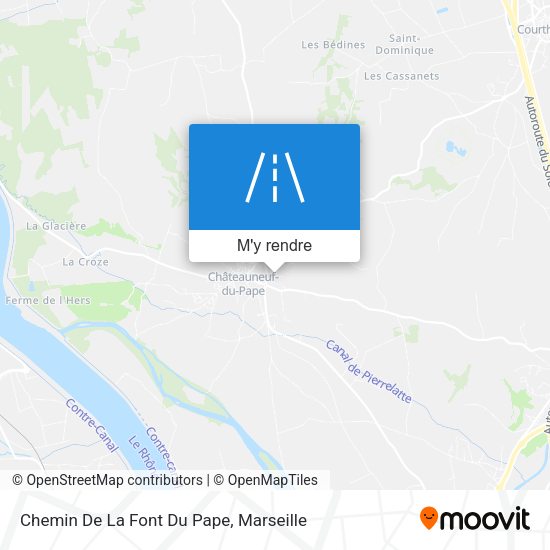 Chemin De La Font Du Pape plan