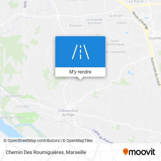 Chemin Des Roumiguières plan
