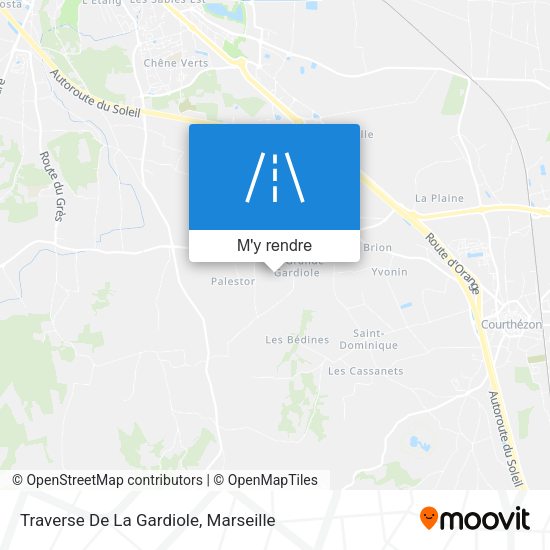 Traverse De La Gardiole plan
