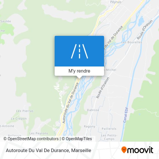Autoroute Du Val De Durance plan