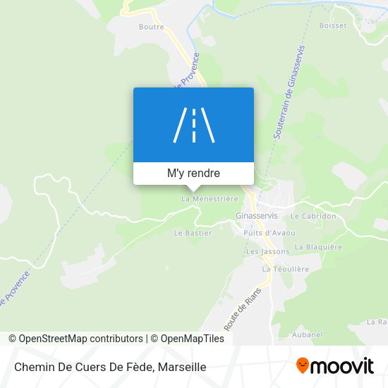 Chemin De Cuers De Fède plan